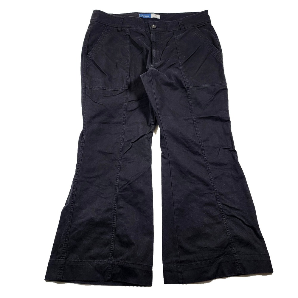Old Navy Pants Womens 16 P W38 Utility Flare High Rise Baggy Trousers Y2K